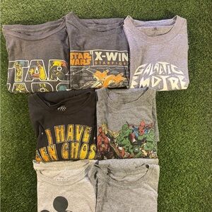 7 Pack Disney/Pixar Graphic T-Shirt Combo